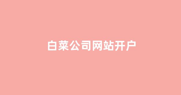白菜广告投放平台