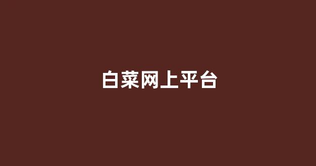 白菜系统登录平台